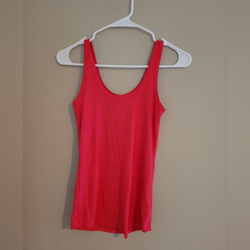 No Boundaries Orange Sleeveless Tank Top Sporty Style